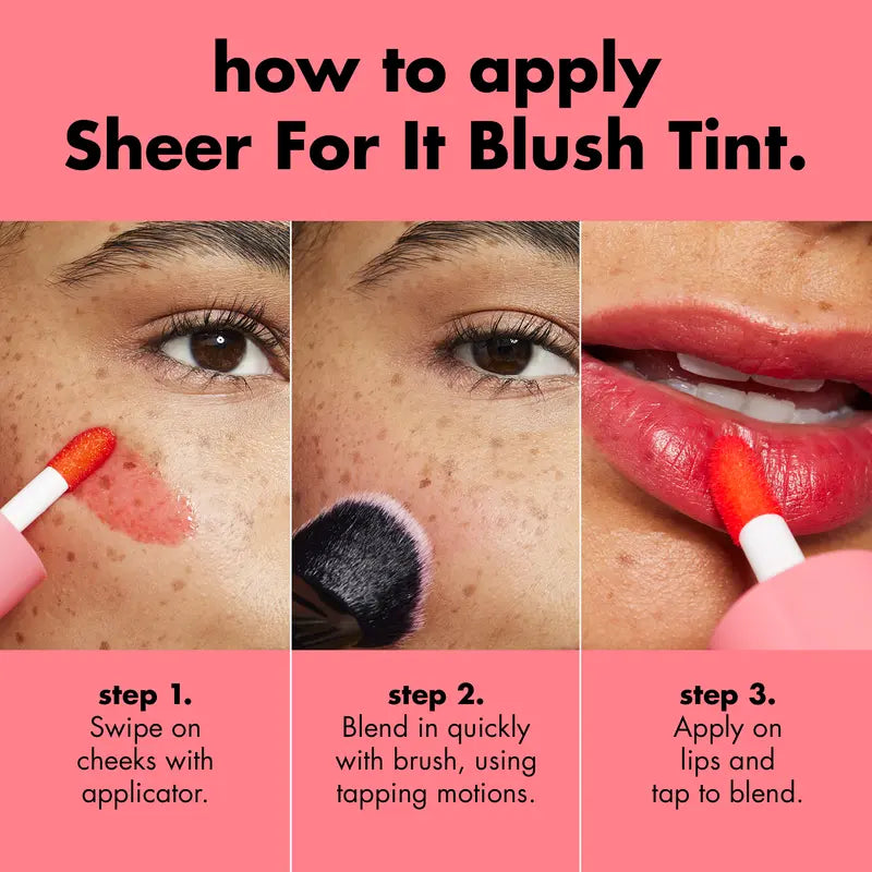 Cosmetic Blush Tint and Lip Stain
