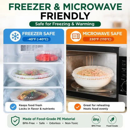 🔥Last Day 49% 100 Off Pcs Disposable Stretch Food Covers for Bowls & Plates