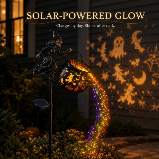 🧙‍♀️Halloween Early Bird Special Sale 49% OFF-Halloween Witch Cauldron Garden Light