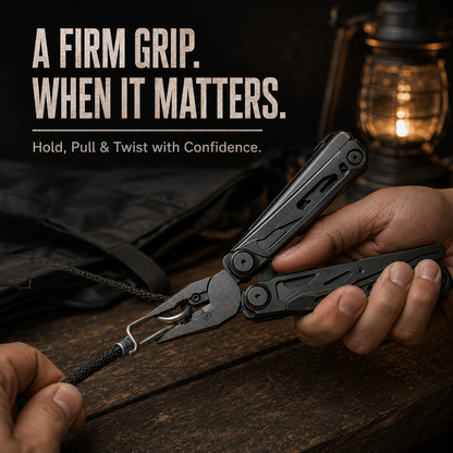 🔥LAST DAY 50% OFF🚀16-in-1 Multitool with Large Scissors | Compact Outdoor Tool for Camping & Repairs