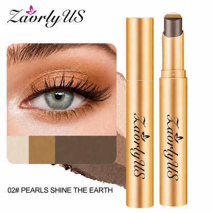 3-in-1 Waterproof Tricolor Eyeshadow Stick