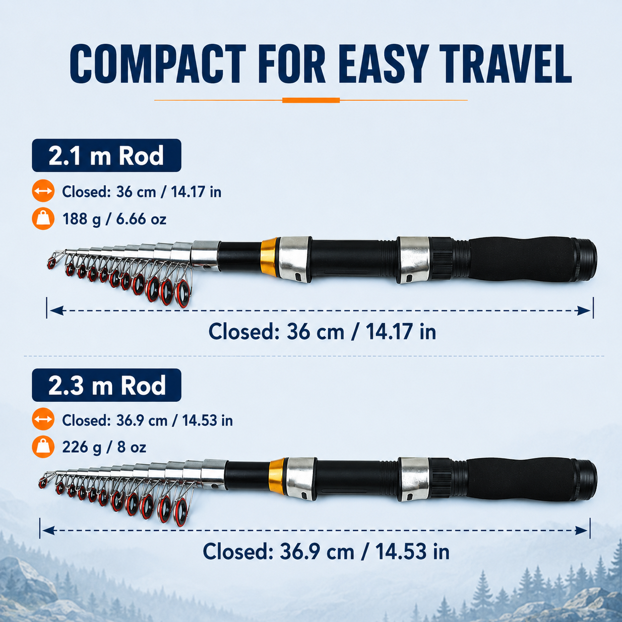 🎣 Telescopic Fishing Rod and Reel Combo Kit with Lures and Bag 🐟