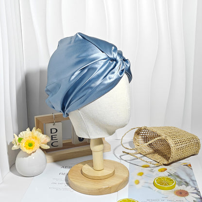 100% Mulberry Silk Sleep Bonnet Anti Frizz Hair Cap For Women