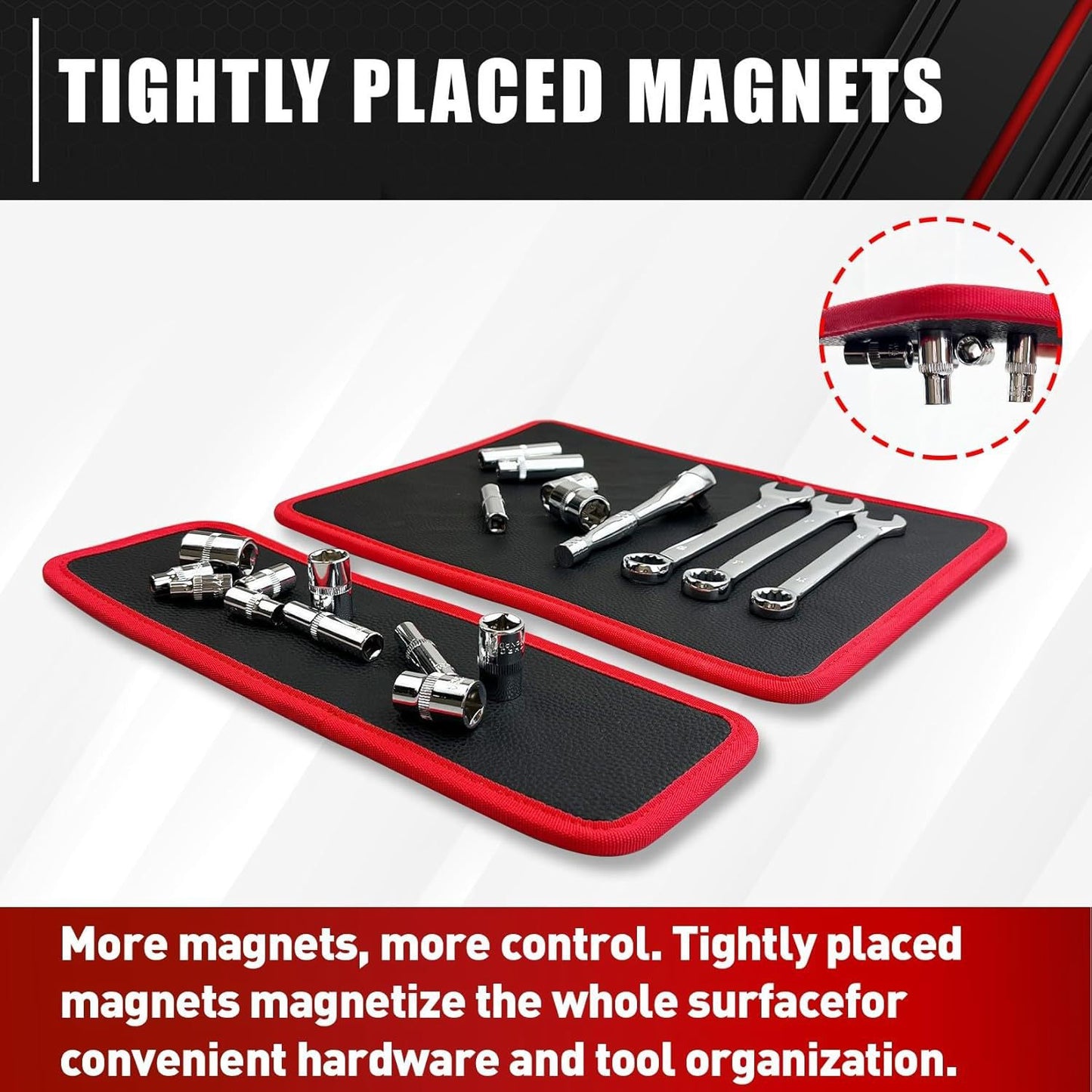 3PC Flexible Magnetic Tool Mat / Magnetic Work Bench Pad