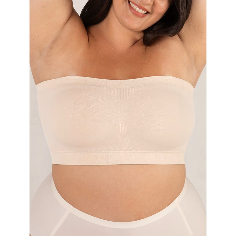 Convertible Strapless Bandeau Bra - Wireless, No-Slip