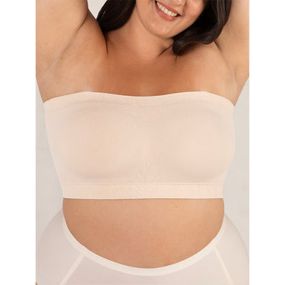 Convertible Strapless Bandeau Bra - Wireless, No-Slip