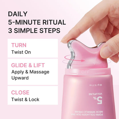 🔥LAST DAY 50% PDRN Collagen Gua Sha Neck Wrinkle Cream