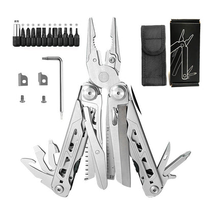 🔥LAST DAY 50% OFF🚀16-in-1 Multitool with Large Scissors | Compact Outdoor Tool for Camping & Repairs