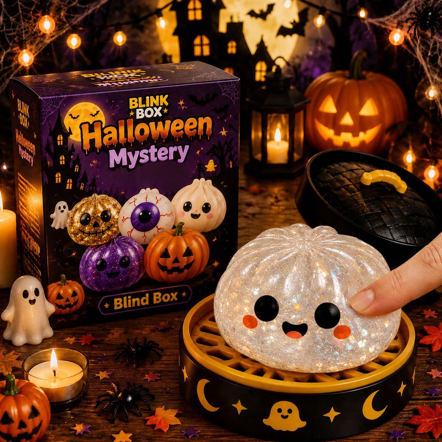 🎃👻Halloween Steamed Bun Stress Relief Toy Set