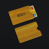 RFID Iridescent Gold Card Sleeve