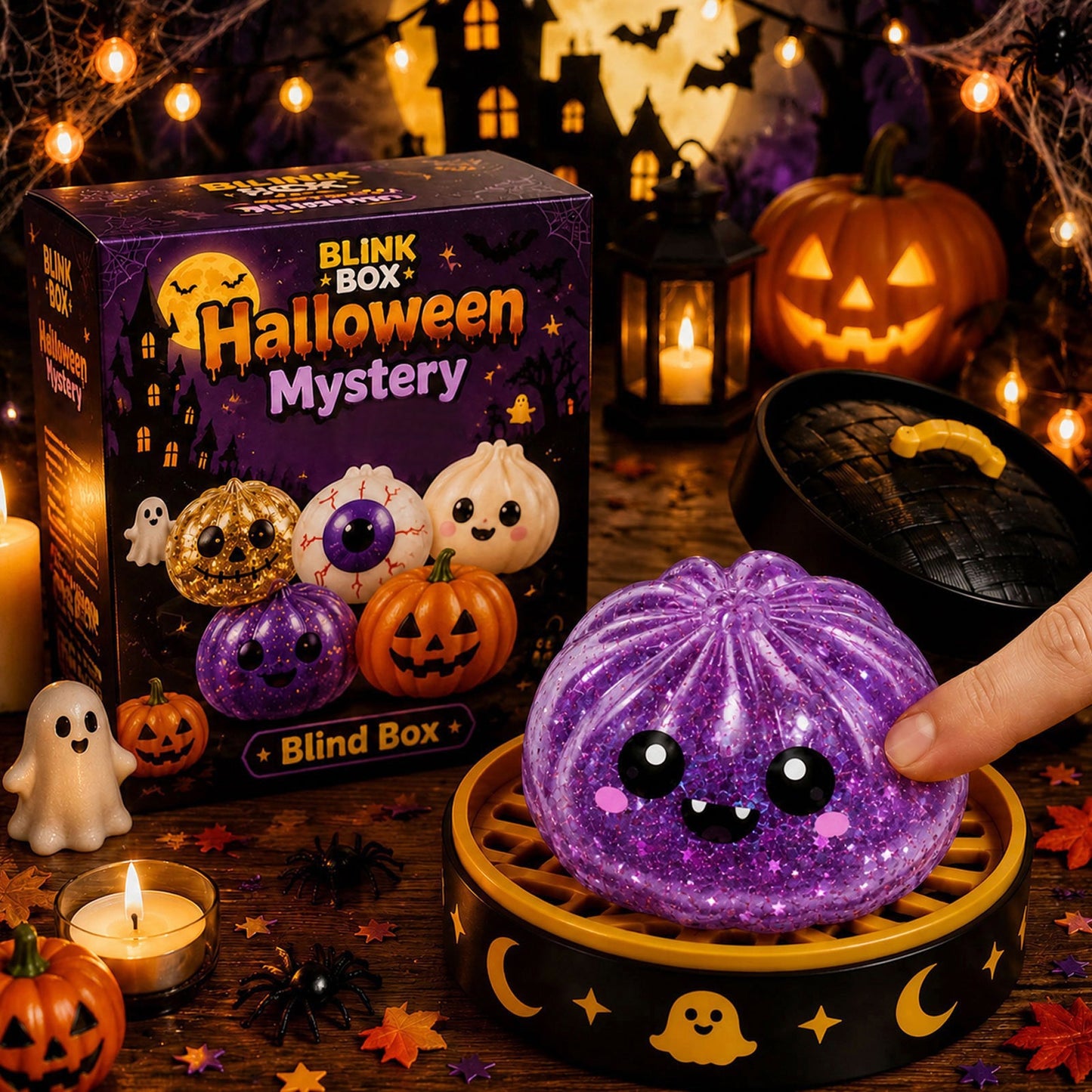 🎃👻Halloween Steamed Bun Stress Relief Toy Set