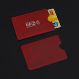 RFID Iridescent Red Card Sleeve