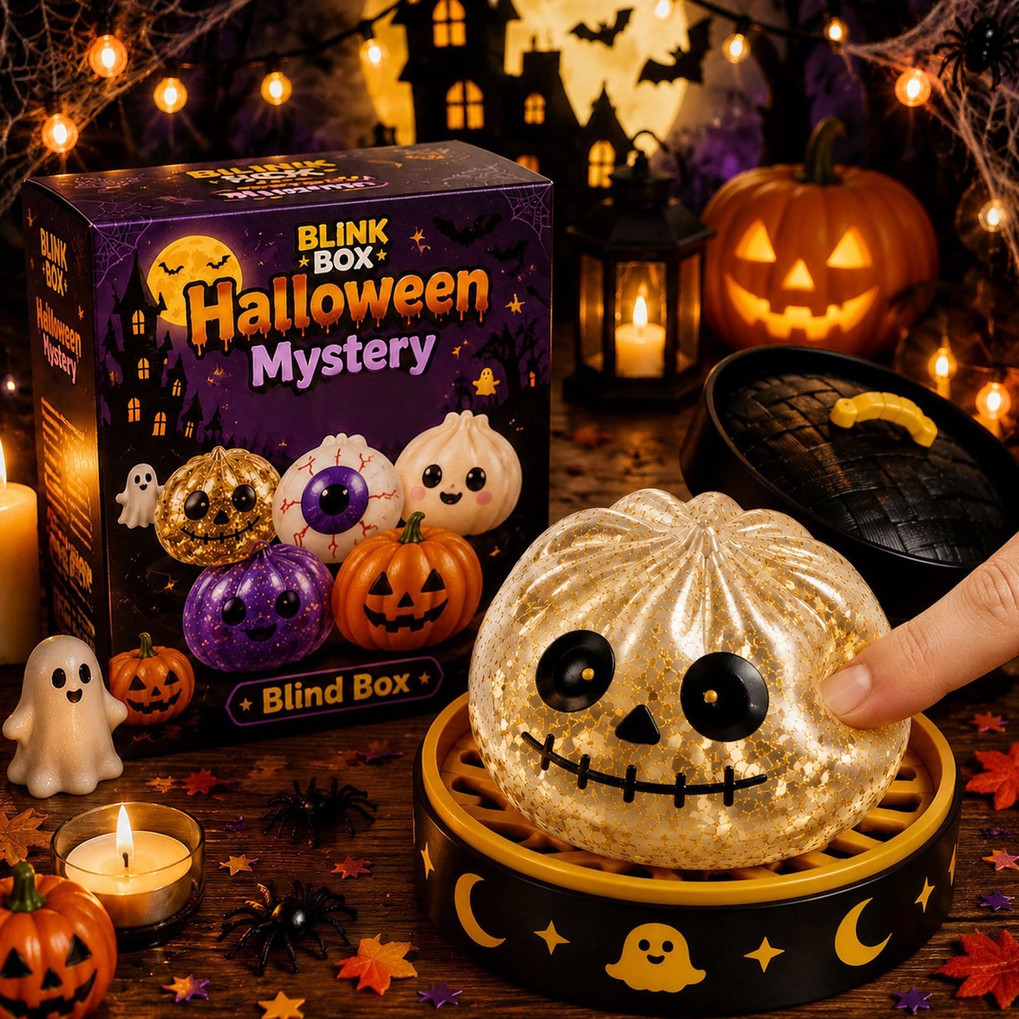 🎃👻Halloween Steamed Bun Stress Relief Toy Set