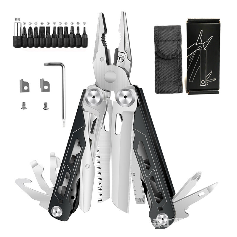 🔥LAST DAY 50% OFF🚀16-in-1 Multitool with Large Scissors | Compact Outdoor Tool for Camping & Repairs