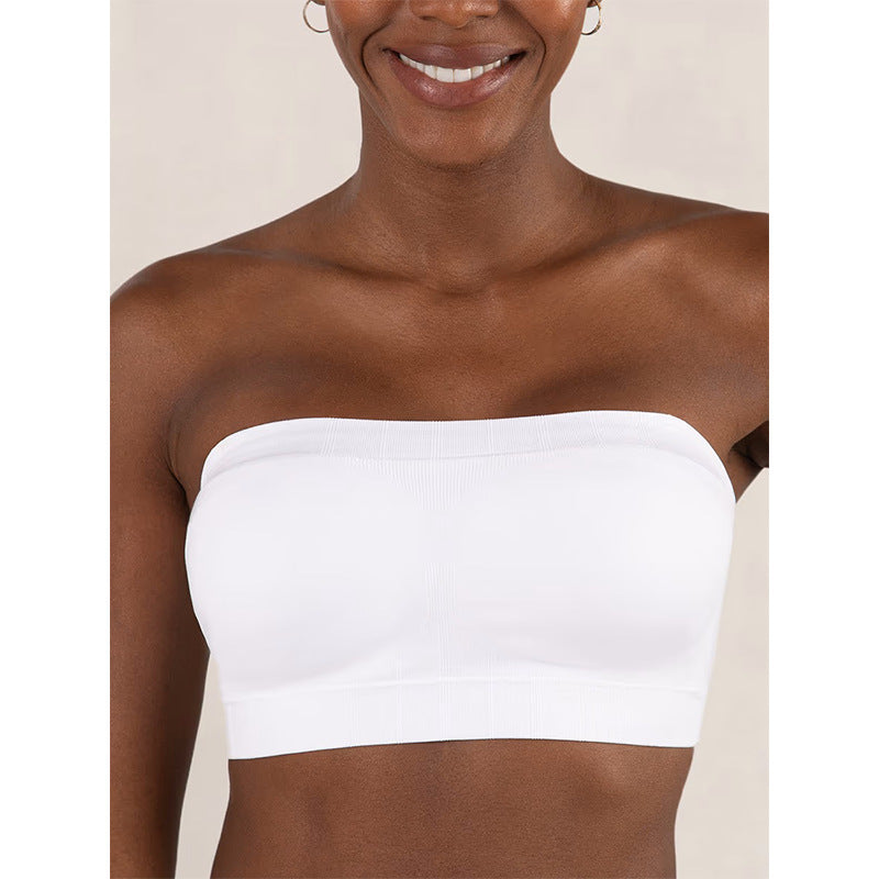 Convertible Strapless Bandeau Bra - Wireless, No-Slip