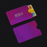 RFID Iridescent Purple Card Sleeve