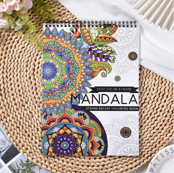 🖍️🎨Adult Coloring Stress Relief Books (Hardcover)