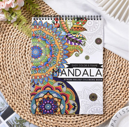 🖍️🎨Adult Coloring Stress Relief Books (Hardcover)