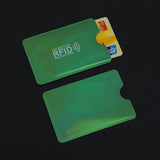 RFID Iridescent Green Card Sleeve
