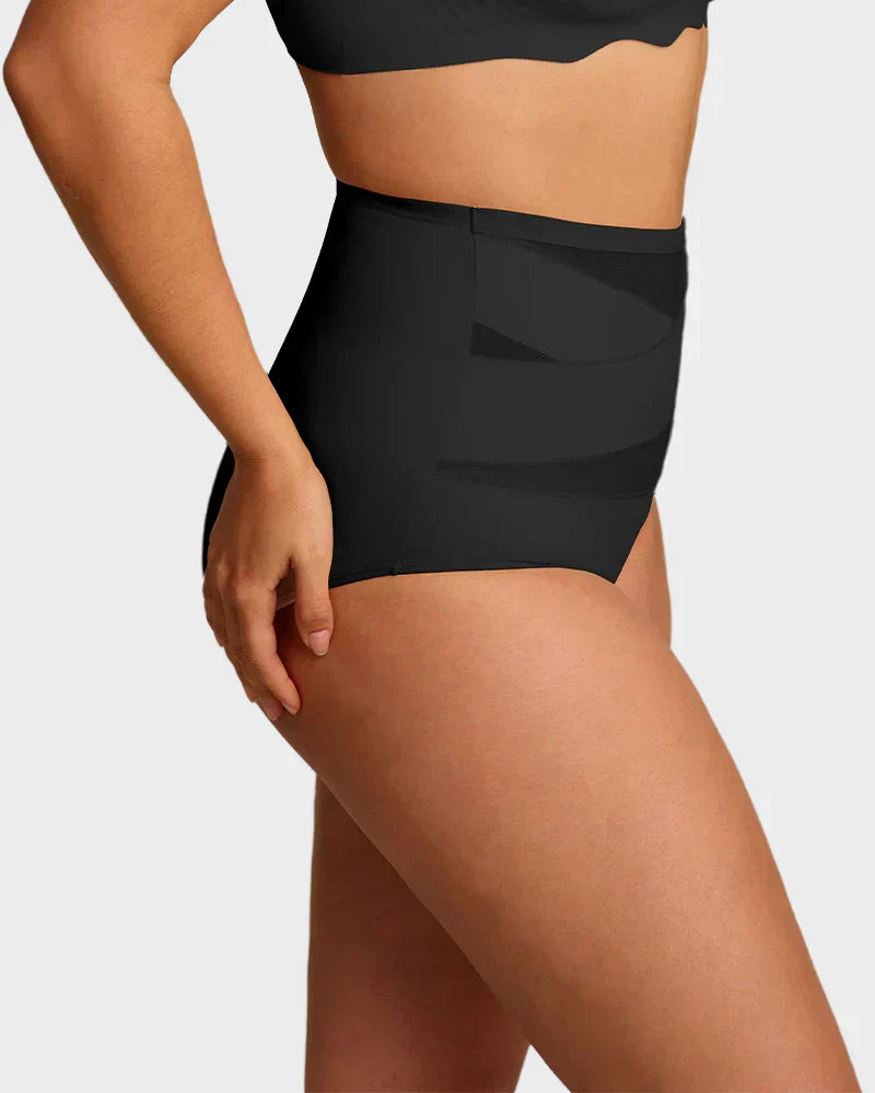 🎁Plus-Size High-Waist Cross Tummy Control Panties