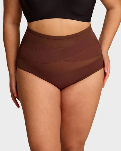 🎁Plus-Size High-Waist Cross Tummy Control Panties