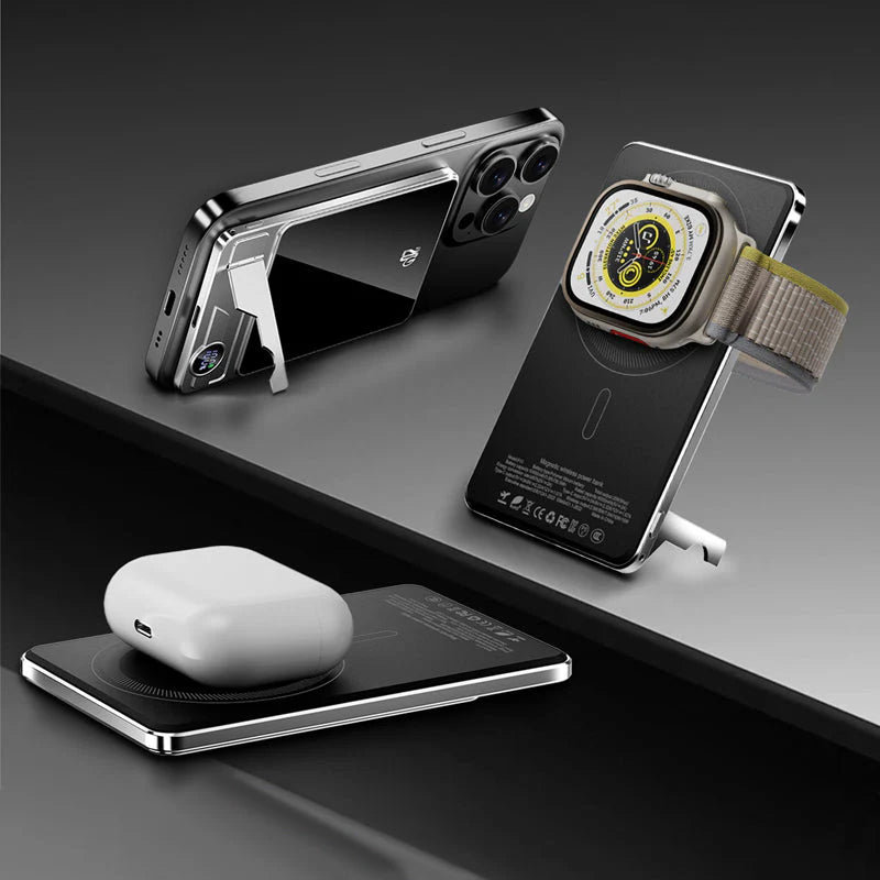 🔋✨Professional Magnetic Charger for Travelers & Professionals 🧲| 15W Wireless