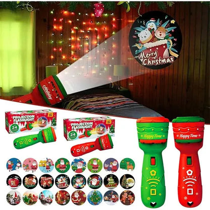 🔥HOT SALE 49% OFF -🎃👻Kids Halloween Christmas Projection Flashlight Toy