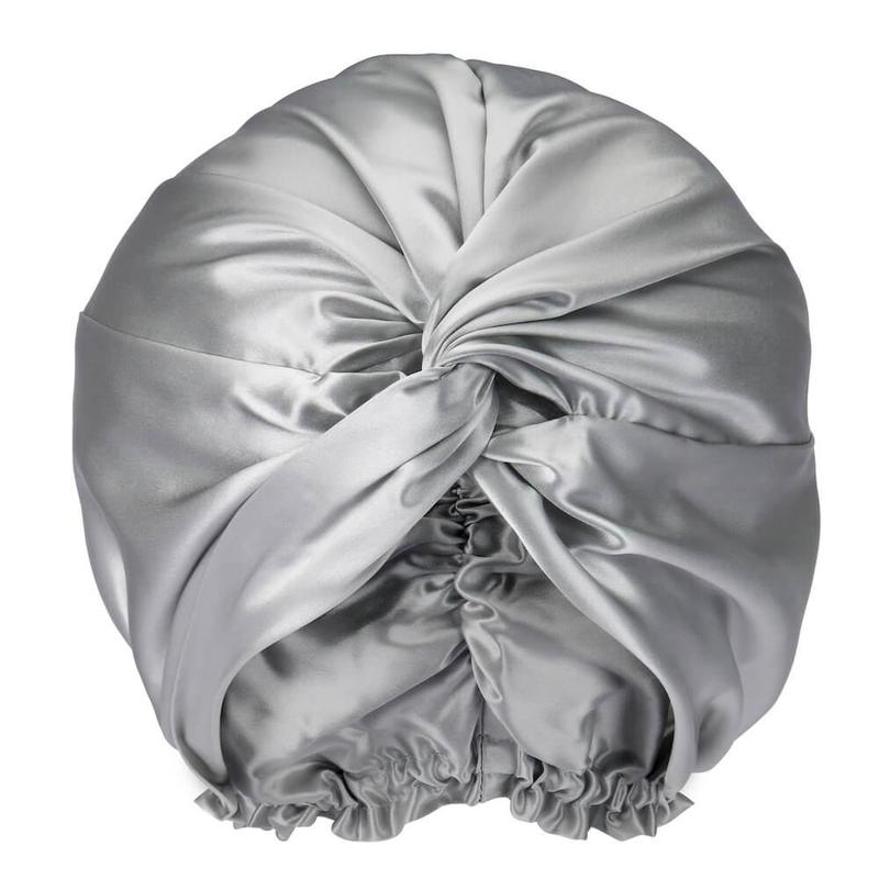 100% Mulberry Silk Sleep Bonnet Anti Frizz Hair Cap For Women