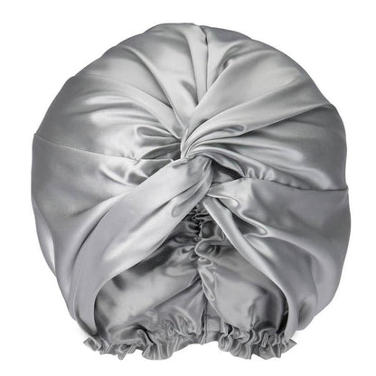 100% Mulberry Silk Sleep Bonnet Anti Frizz Hair Cap For Women
