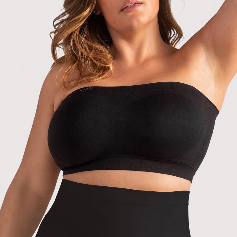 Convertible Strapless Bandeau Bra - Wireless, No-Slip