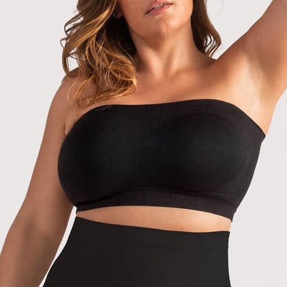 Convertible Strapless Bandeau Bra - Wireless, No-Slip