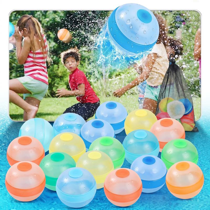 Reusable Silicone Water Balloons | Self-Sealing Water Balls for Summer Outdoor Water Games & Parties
