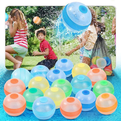 Reusable Silicone Water Balloons | Self-Sealing Water Balls for Summer Outdoor Water Games & Parties