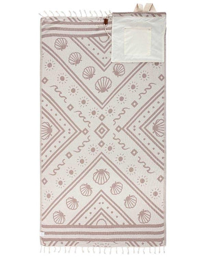 2-in-1 Convertible Beach Towel Bag
