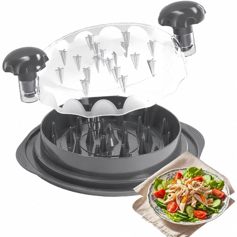 Visible-Lid Meat Shredder