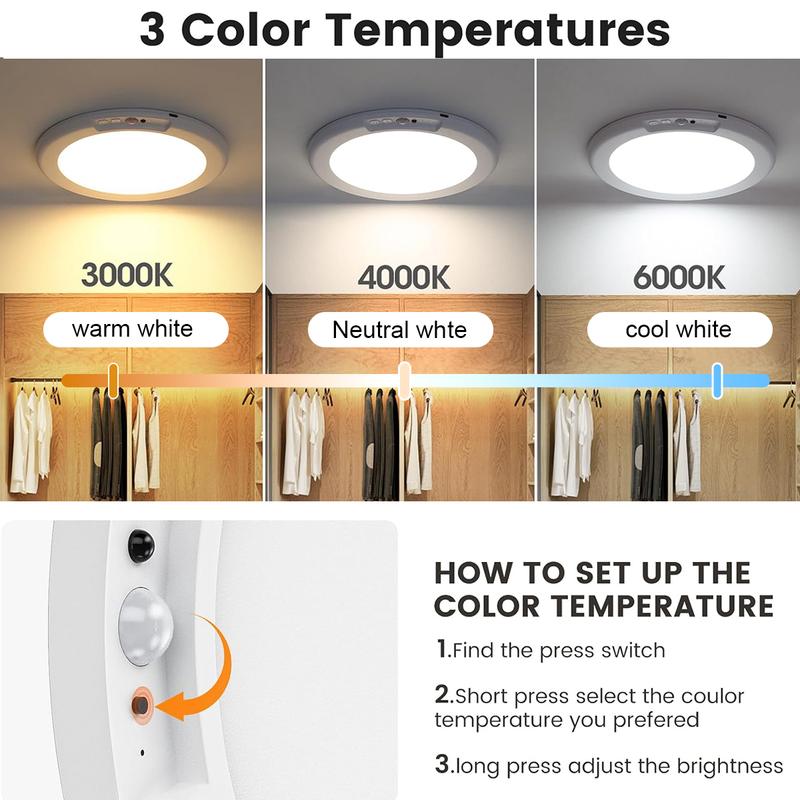 🌞Rechargeable Motion Sensor Ceiling Light 🏡