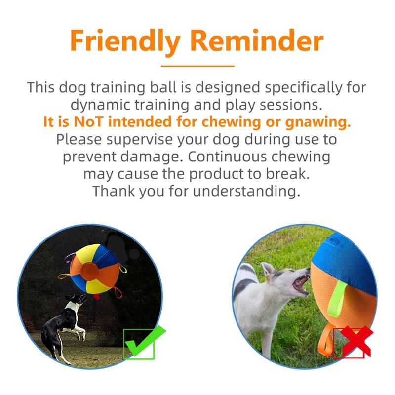 Durable Inflatable Fabric Dog Play Ball，3 Sizes Available
