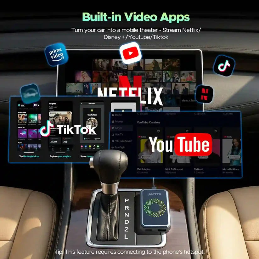 3-in-1 Wireless CarPlay Adapter -Stream In-Car Entertainment Anywhere