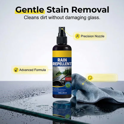 Crystal Clear Windshield Rain Repellent Spray
