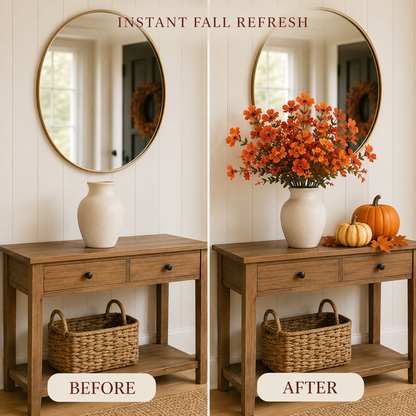 🎁 Last Day 50% OFF - Fall Artificial Flowers For Halloween & Autumn Decor
