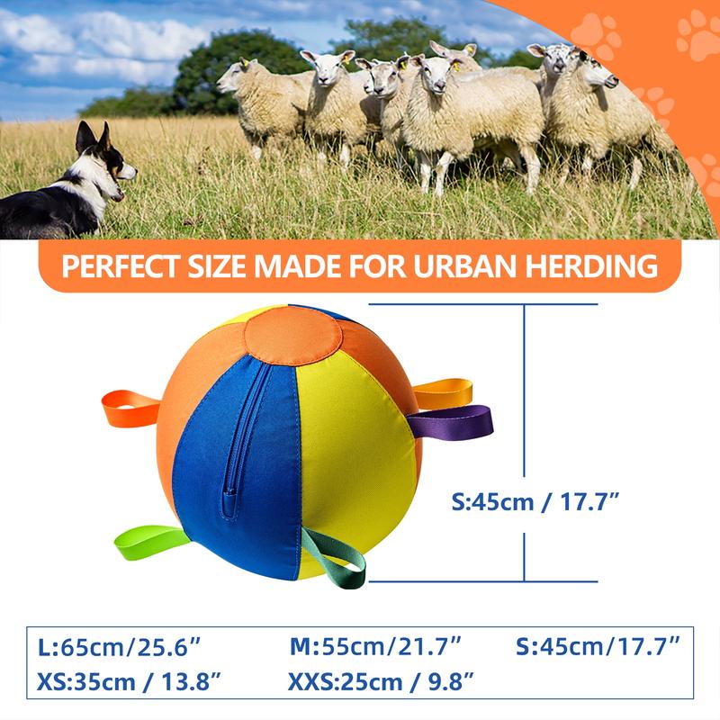 Durable Inflatable Fabric Dog Play Ball，3 Sizes Available