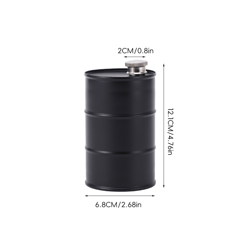 350ml/750ml Oil Drum Anti-rust Leak-proof No Odor Portable Wine Storage🛢Food Grade Camping Whisky Flagon Wine Jug Camping Supplies