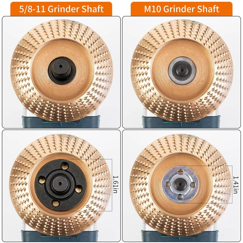 4" Wood Carving Disc + 10-Piece Hex Shank Rotary File Set – Ultimate Woodworking Shaping & Carving Kit