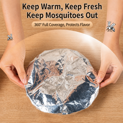 30PCS Reusable Aluminum Foil Food Covers