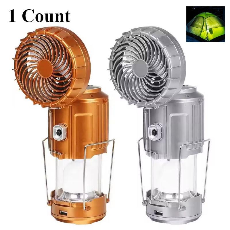 5-in-1 Rechargeable Camping Lantern with Powerful Cooling Fan