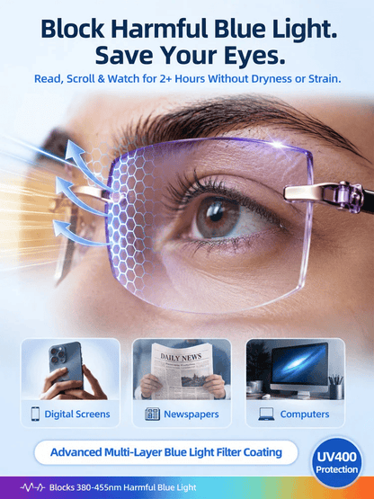 [Regain Your Youthful Vision] 🔥Smart Zoom Diamond-Cut Reading Glasses