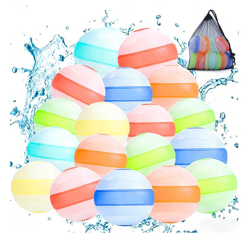 Reusable Silicone Water Balloons | Self-Sealing Water Balls for Summer Outdoor Water Games & Parties