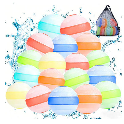 Reusable Silicone Water Balloons | Self-Sealing Water Balls for Summer Outdoor Water Games & Parties
