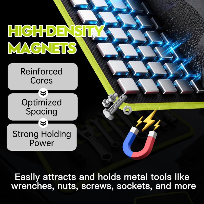 3PC Flexible Magnetic Tool Mat / Magnetic Work Bench Pad