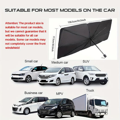 ☀️Portable Car Windshield Sun Shade Umbrella